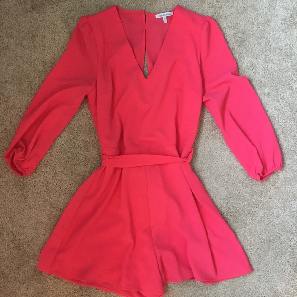 Pink Charlotte Russe Romper